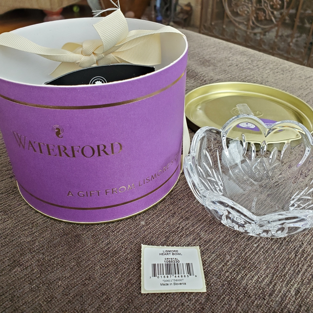 Waterford Crystal Heart Bowl with Box